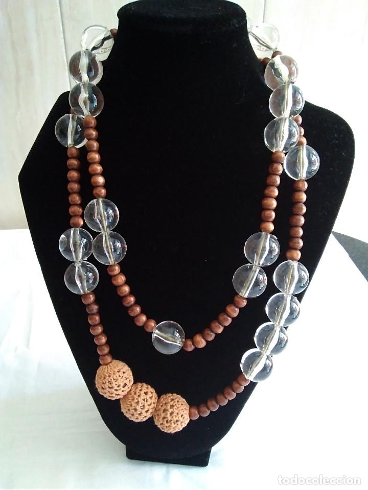Joyeria: 57-MARAVILLOSO COLLAR CUENTAS DE CRISTAL ,MUY ORIGINALES