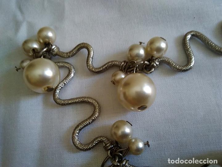 Joyeria: 37-COLLAR DE ALPACA PLATEADA Y PERLITAS - Foto 4