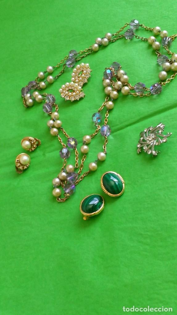 Joyeria: LOTE DE COLLAR, 3 PARES DE PENDIENTES Y BROCHE - Foto 1