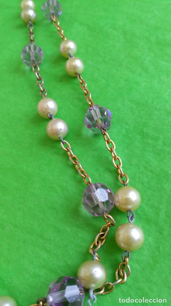 Joyeria: LOTE DE COLLAR, 3 PARES DE PENDIENTES Y BROCHE - Foto 6