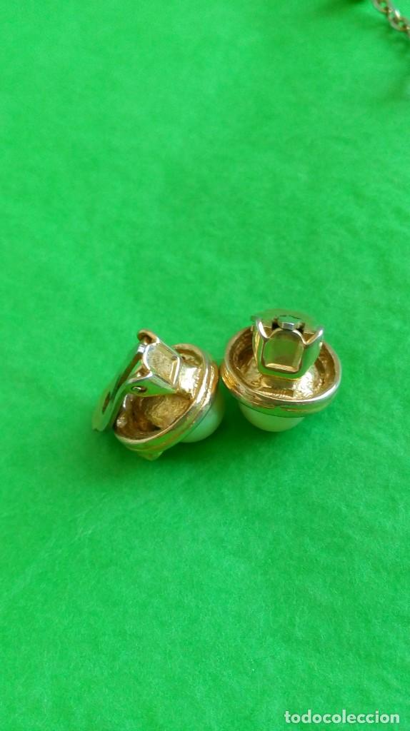 Joyeria: LOTE DE COLLAR, 3 PARES DE PENDIENTES Y BROCHE - Foto 10