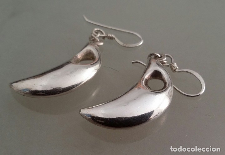 Joyeria: HERMOSOS PENDIENTES DE PLATA CON CONTRASTE - Foto 2