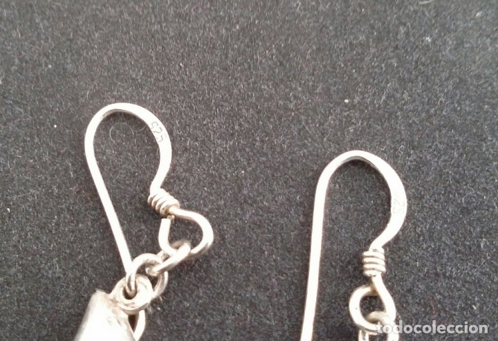 Joyeria: HERMOSOS PENDIENTES DE PLATA CON CONTRASTE - Foto 3