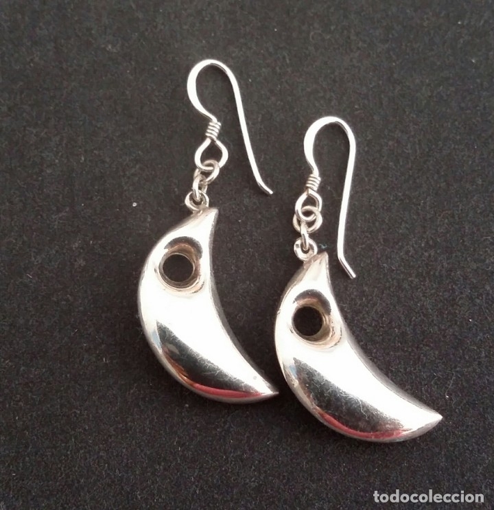 Joyeria: HERMOSOS PENDIENTES DE PLATA CON CONTRASTE - Foto 6