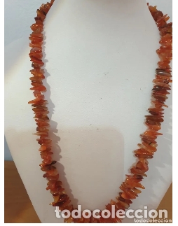 Joalharia: 14-EXQUISITO COLLAR DE AGATAS CORNALINAS NATURALES, RAMEADO