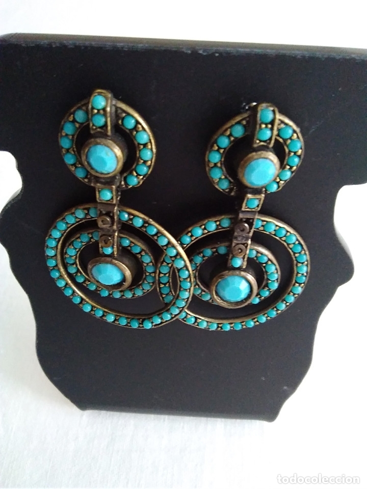 Joalharia: 69-PENDIENTES BISUTERIA IMITACION PLATA ANTIGUA