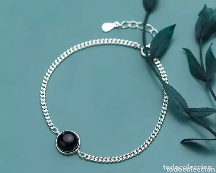 Joyeria: Pulsera de Plata y &Aacute;gata negra ENV&Iacute;O GRATIS!! - Foto 2