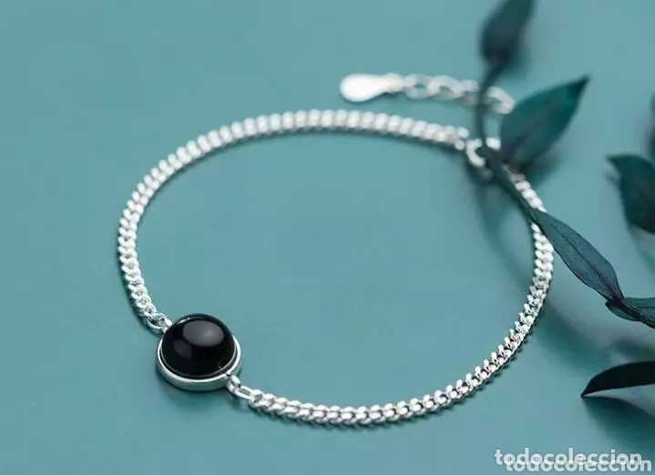 Joyeria: Pulsera de Plata y &Aacute;gata negra ENV&Iacute;O GRATIS!! - Foto 3