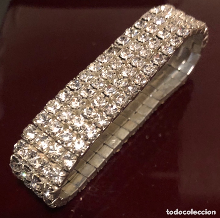 Gioielleria: Bonita pulsera el&aacute;stica, en pedrer&iacute;a tipo brillante