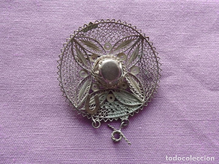 Joyeria: Antiguo Broche en Plata en forma de sombrero. Finales del XIX - Foto 1