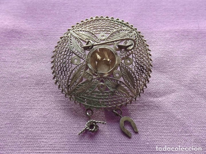 Joyeria: Antiguo Broche en Plata en forma de sombrero. Finales del XIX - Foto 2