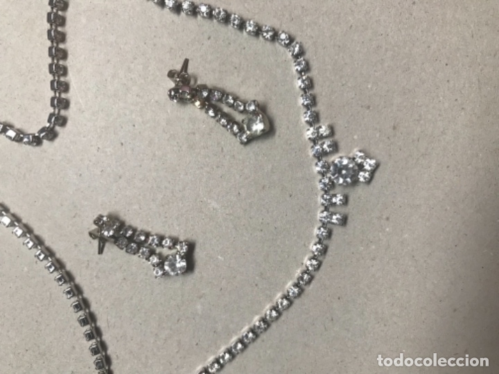 Joyeria: GARGANTILLA Y PENDIENTES STRASS, A&Ntilde;OS 60 - Foto 5