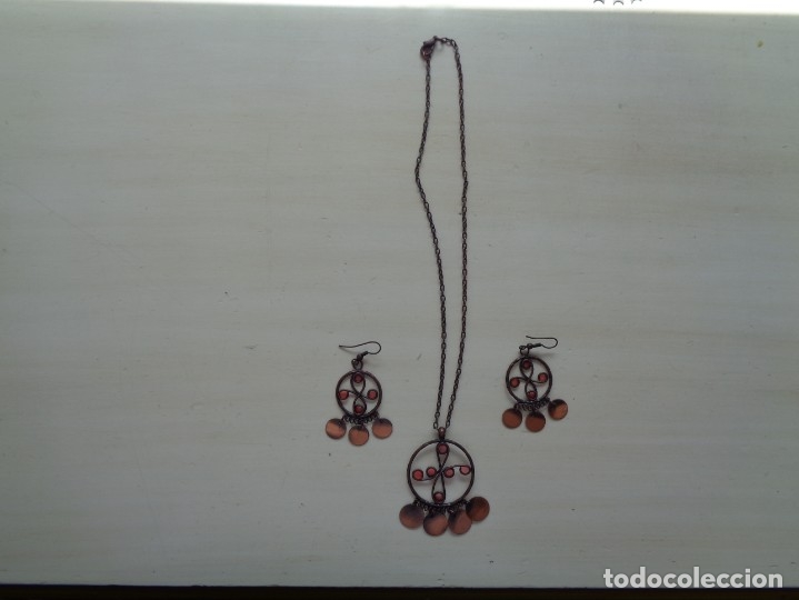 Joyeria: CONJUNTO DE GARGANTILLA Y PENDIENTES: - Foto 1