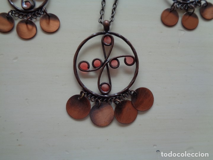 Joyeria: CONJUNTO DE GARGANTILLA Y PENDIENTES: - Foto 2