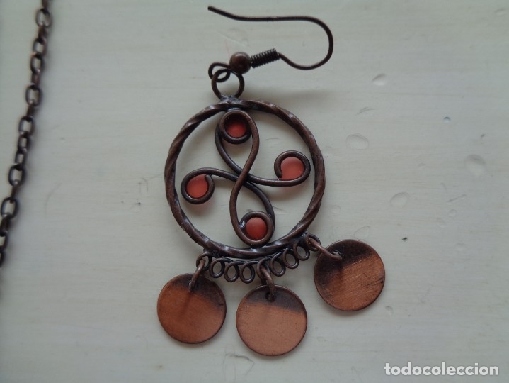 Joyeria: CONJUNTO DE GARGANTILLA Y PENDIENTES: - Foto 5