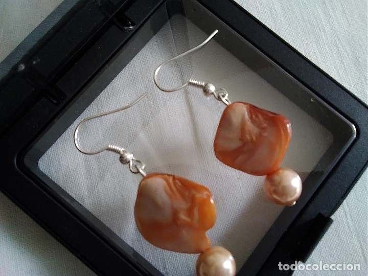 Joalharia: 94-PEQUE&Ntilde;OS PENDIENTES DE MADREPERLA Y PERLITA