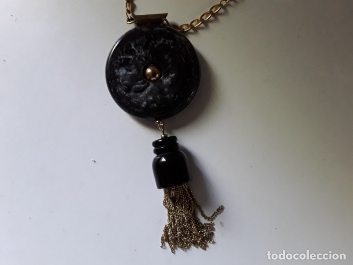 Joyeria: Colgante de metal y pl&aacute;stico irisado - Foto 2