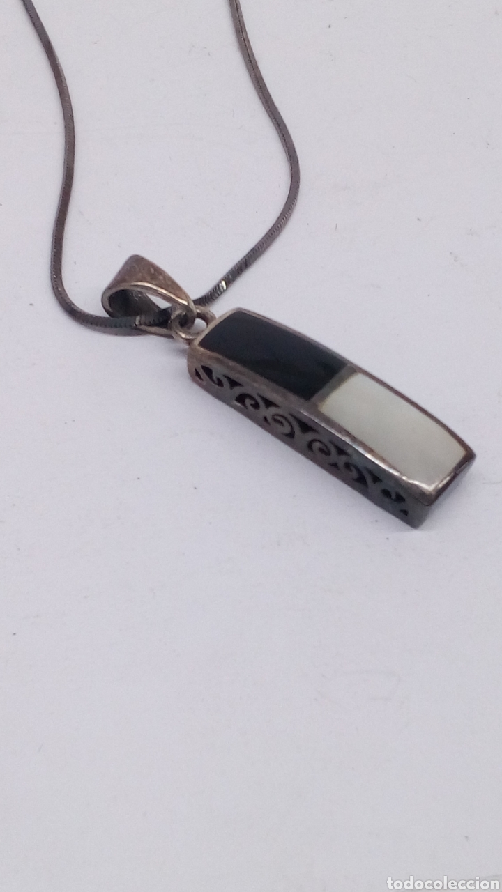 Joyeria: Colgante de plata y nacar - Foto 1