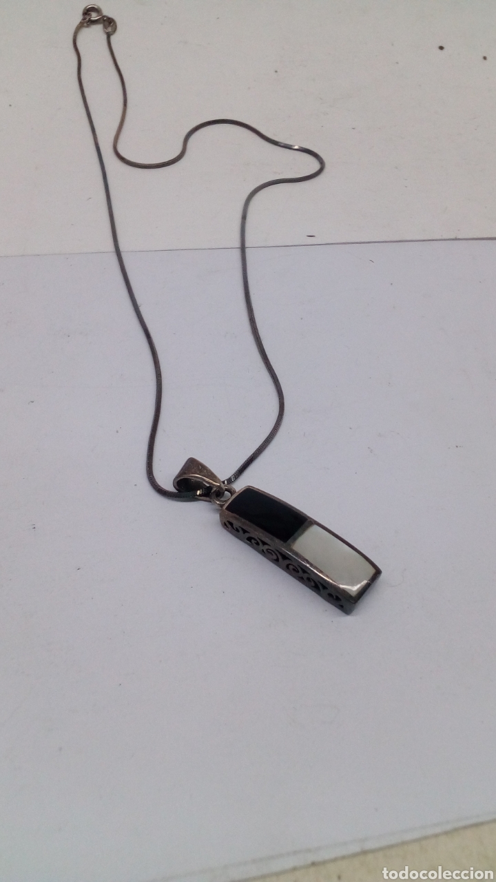 Joyeria: Colgante de plata y nacar - Foto 2