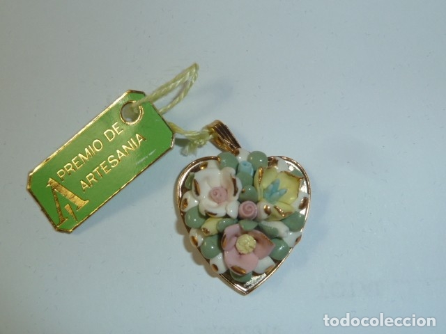 Joyeria: Original Colgante coraz&oacute;n flores - Foto 1