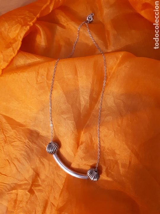 Schmuck: Collar gargantilla plateado de La Pirata Bizca montaje artesanal