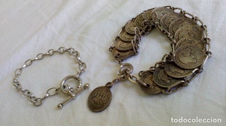 Joyeria: DOS PULSERAS PLATEADAS - Foto 1