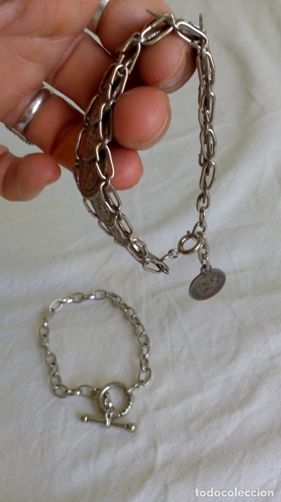 Joyeria: DOS PULSERAS PLATEADAS - Foto 11