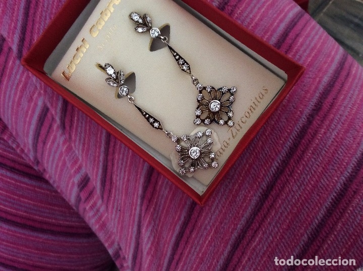Joyeria: PENDIENTES DE PLATA Y ZIRCONITAS MARCA LUCHI CABRERA SEVILLA - Foto 1