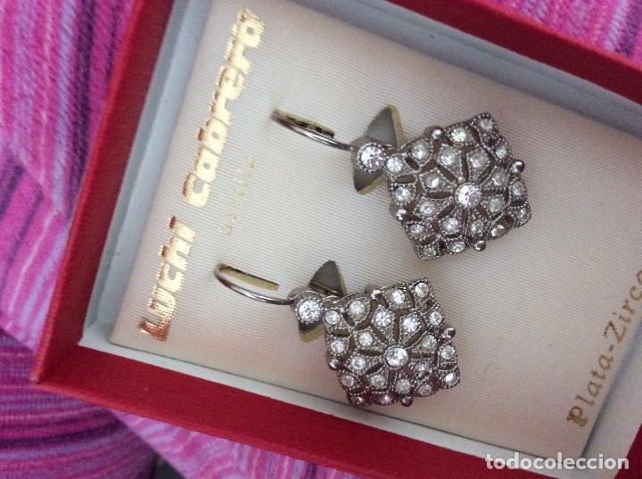 Joaillerie: PENDIENTES DE PLATA Y ZIRCONITAS MARCA LUCHI CABRERA SEVILLA