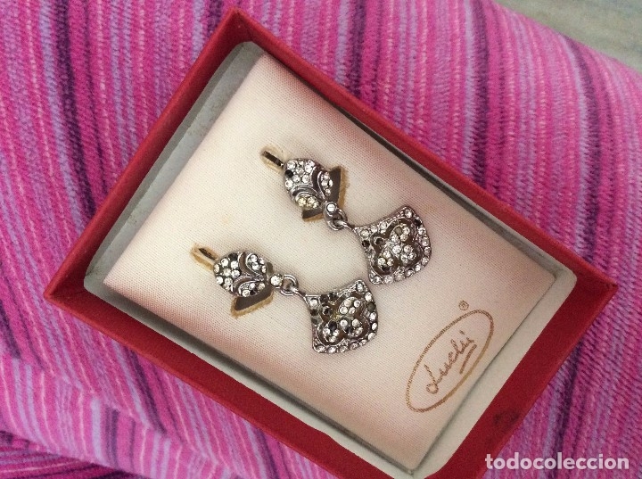 Joaillerie: PENDIENTES DE PLATA Y ZIRCONITAS MARCA LUCHI CABRERA SEVILLA