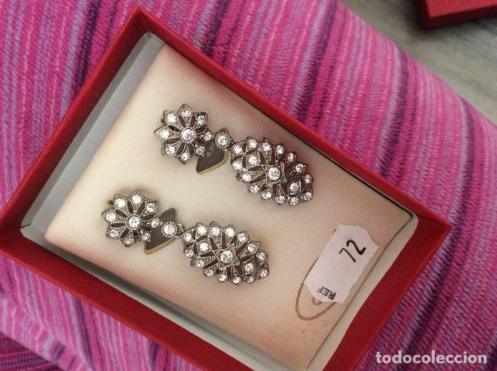 Joaillerie: PENDIENTES DE PLATA Y ZIRCONITAS MARCA LUCHI CABRERA SEVILLA