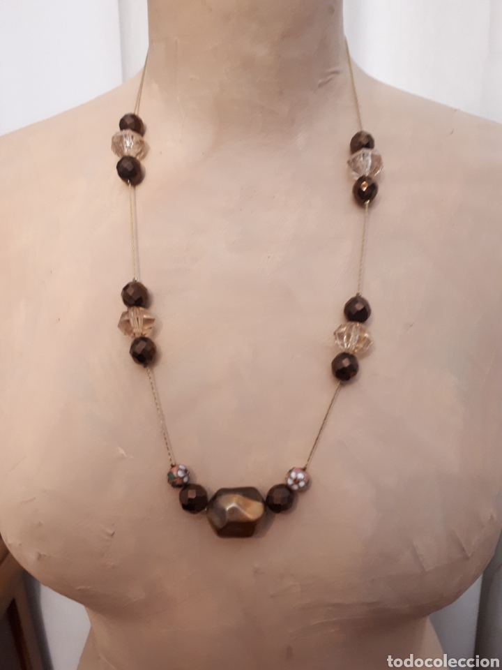 Joyeria: Collar cuentas y cloisonn&eacute; vintage - Foto 2