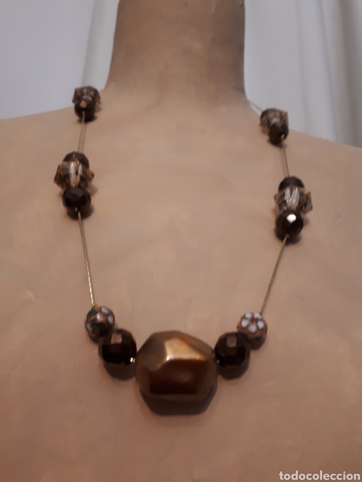 Joyeria: Collar cuentas y cloisonn&eacute; vintage - Foto 1