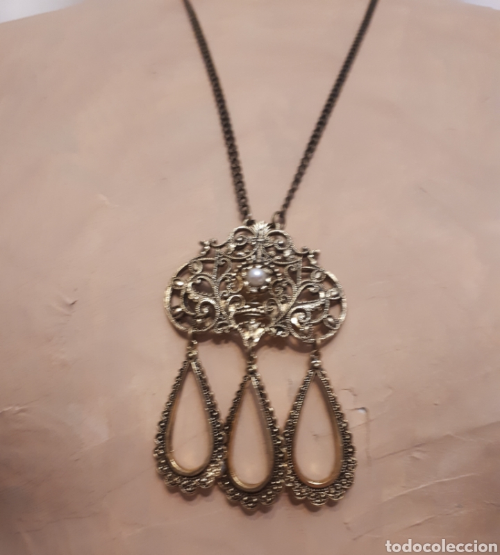 Joalharia: Collar largo vintage barroco Nube