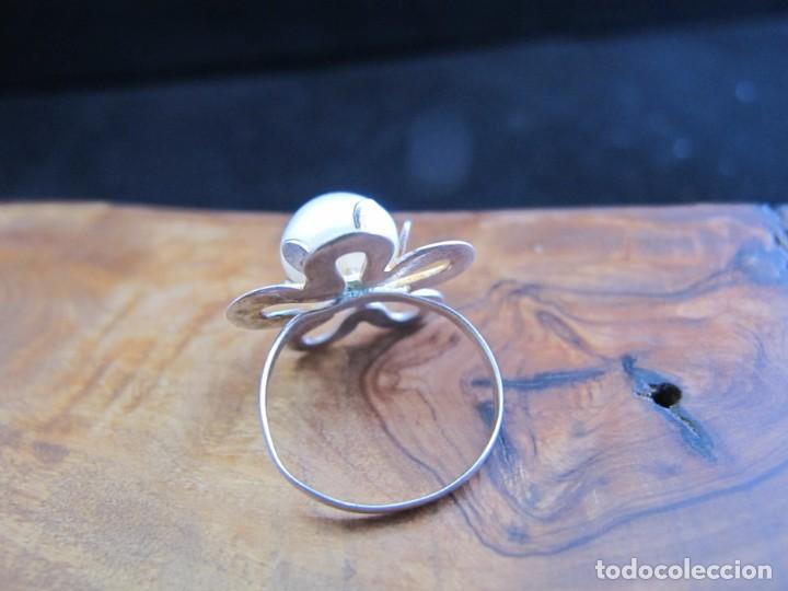 Joyeria: Fino anillo en plata de ley con perla o s&iacute;mil - Foto 5