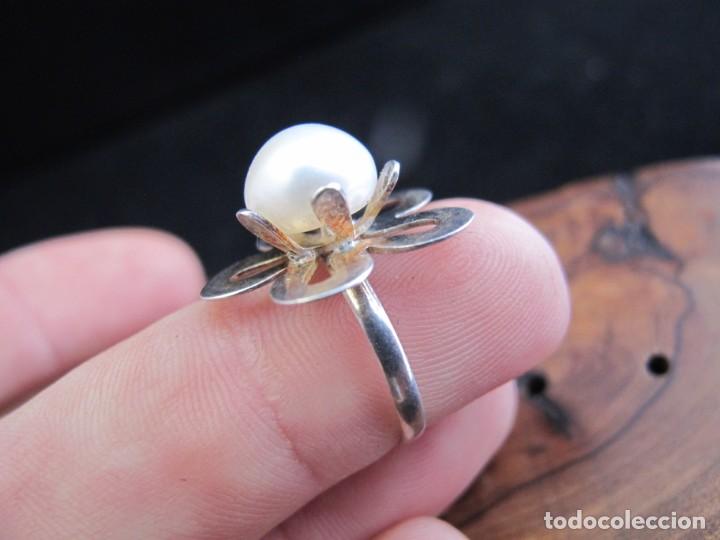 Joyeria: Fino anillo en plata de ley con perla o s&iacute;mil - Foto 7