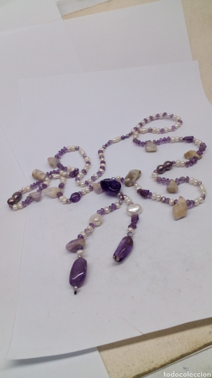 Joyeria: Collar de perlas y piedras naturales - Foto 1