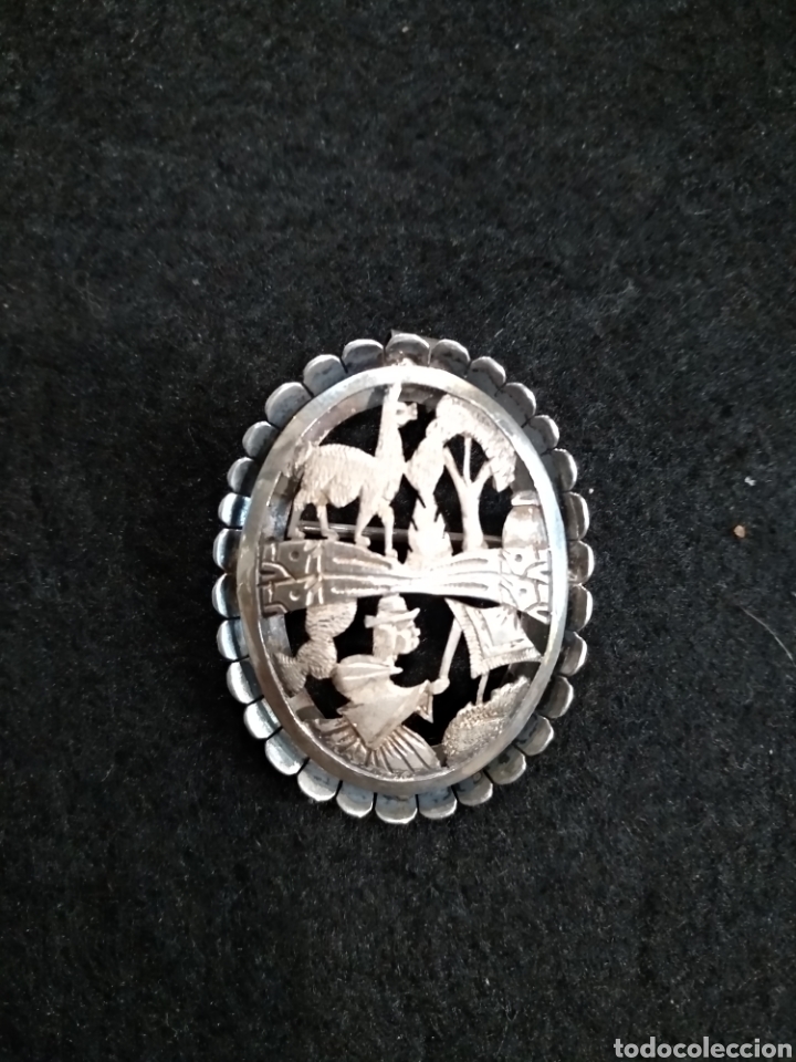 Joyeria: Bonito broche / colgante de plata, Bolivia