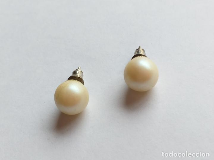 Joyeria: Pendientes de bola. Color perla. - Foto 1