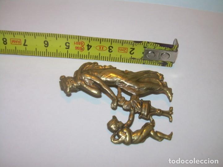 Joyeria: BROCHE DE LATON DORADO ESTILO MODERNISTA. - Foto 4