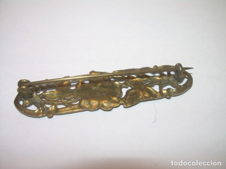 Joyeria: BROCHE DE LATON DORADO ESTILO MODERNISTA. - Foto 2
