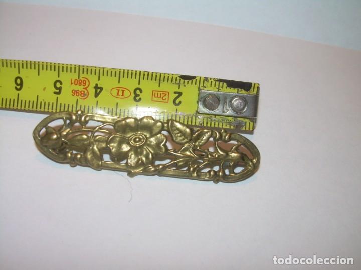 Joyeria: BROCHE DE LATON DORADO ESTILO MODERNISTA. - Foto 4