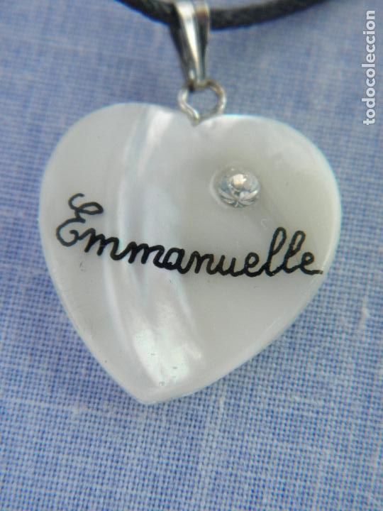 Joyeria: Colgante de n&aacute;car natural, forma de coraz&oacute;n, Emmanuelle - Foto 1