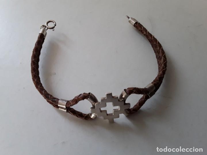 Joyeria: Pulsera de plata y cuero - Foto 3