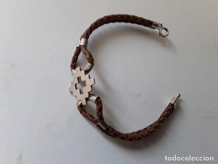 Joyeria: Pulsera de plata y cuero - Foto 4