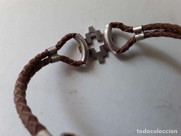 Joyeria: Pulsera de plata y cuero - Foto 5