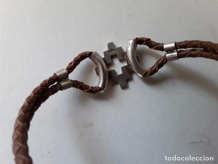 Joyeria: Pulsera de plata y cuero - Foto 6