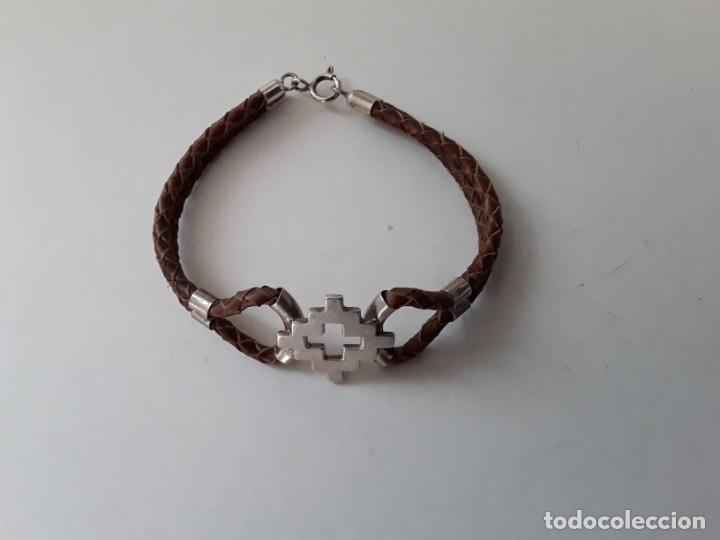 Joyeria: Pulsera de plata y cuero - Foto 9