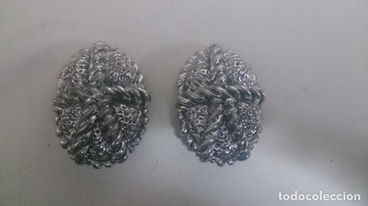 Joyeria: Pendientes con ba&ntilde;o plata 925. 6 ctms m22 - Foto 1