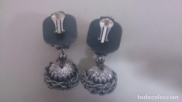 Joyeria: Pendientes con ba&ntilde;o de plata 925. 6ctms m22 - Foto 5